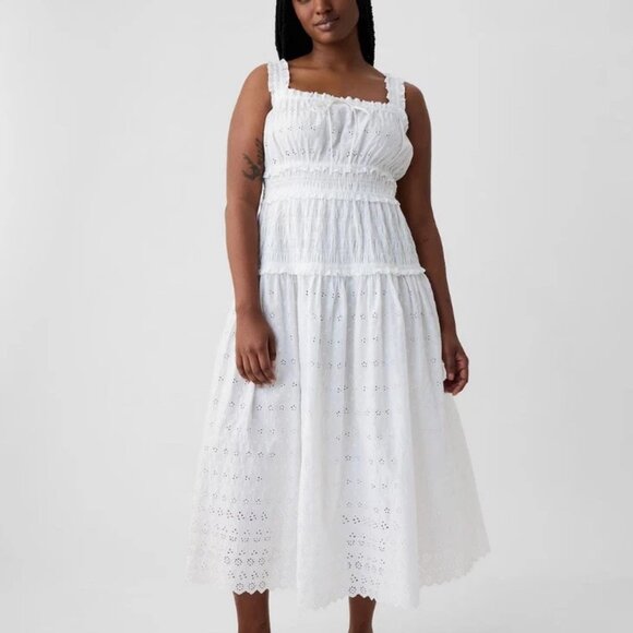 Gap X DOEN Eyelet midi Dress - Picture 2 of 9